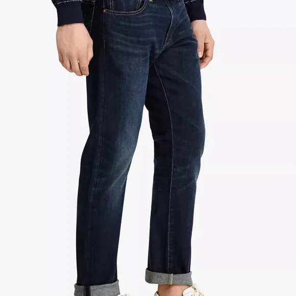 Jeans Only! Gently Used - POLO RALPH LAUREN Men Varick Slim Straight Jeans 38x34 - Picture 10 of 12